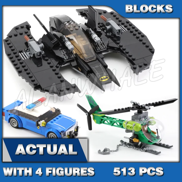 

513 шт., супер-истребитель, крыло летучей мыши и риддлера, вращающийся роторный вертолет, автомобиль 11352, строительные блоки, игрушка, совместимая с моделью