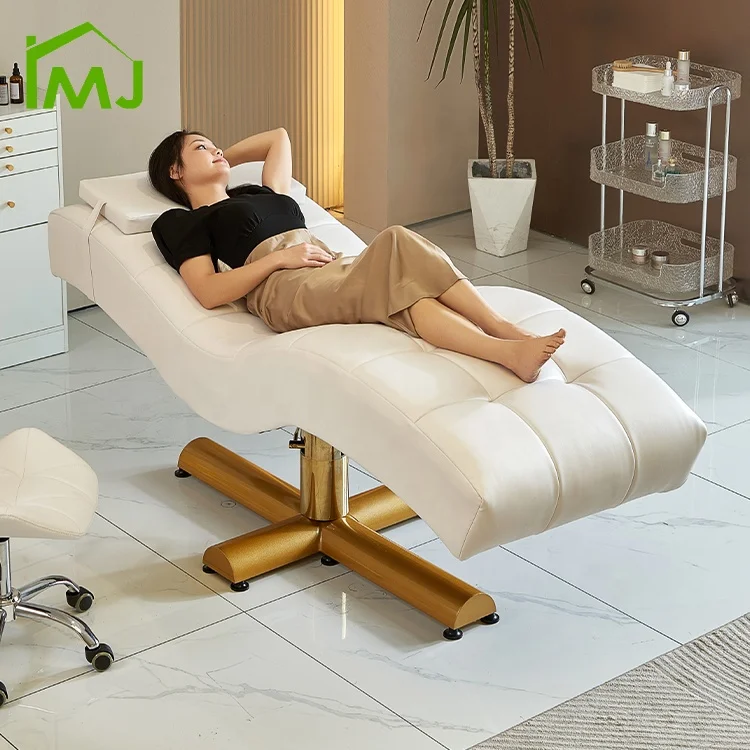 

Modern Salon Facial Spa Nursing Care Massage Table Curved Beauty Lash Bed