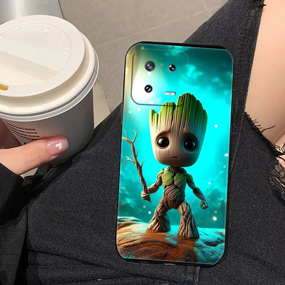 Marvel Cute Iam Groot Cover Phone Case For Xiaomi 9 10T 11 11T 12 12T 13 POCO F3 F4 F5 F6 X3 X4 X5 M3 M4 M5 M6 Case Funda Capa