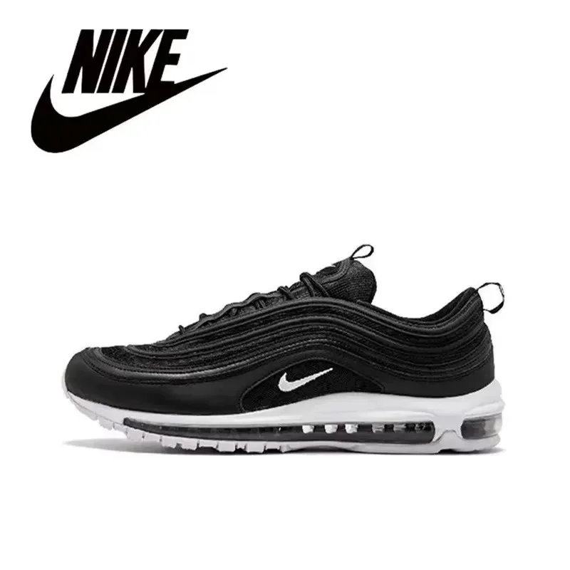 Nike newest listing Air Max 97 Low Top Comfortable Breathable Casual Running Shoes Men's and Women's Black Sneakers