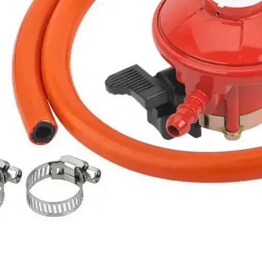 37mbar Gas Regulator 27mm Clip On P/ropane Reducing Valve With 1m Hose For Calor Camping Stove BBQ Patio Heater