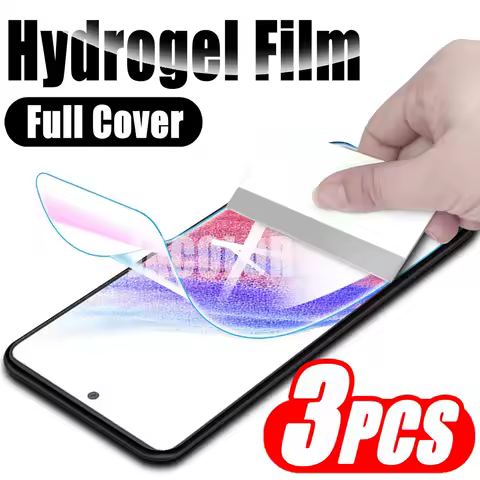 3PCS Screen Protector For Samsung Galaxy A12 A13 A21S A22 A23 A51 A52 A52S A53 5G Water Gel Film Hydrogel Safety Film Not Glass