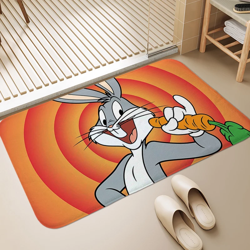 Bath Rug X-Bugs Bunnys Washable Non-slip Veranda Floor Mat Useful Things for Home Decorations Funny Doormat Entrance Door Carpet