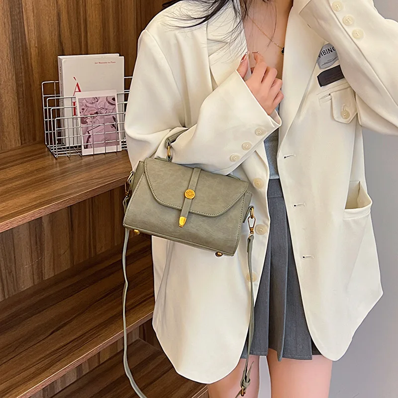 

2025 Spring New! Women's Small Square Bag | Premium PU Leather | Chic & Stylish | Handheld/Shoulder/Crossbody