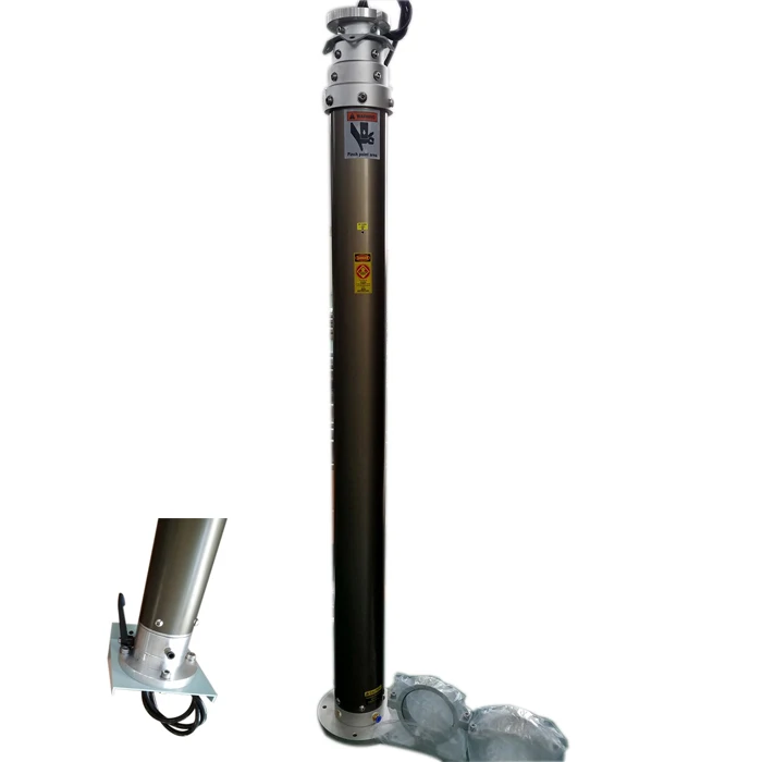 

Customized 8 Meters Pneumatic Telescopic Mast Retracted Height 2 Meters Payload 25kg