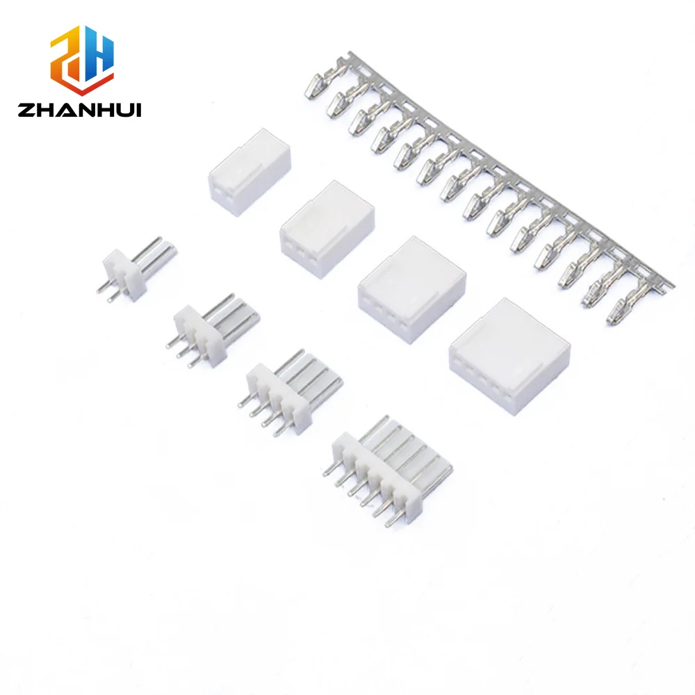 10/5Sets 2.54mm Pitch KF2510 Complete Connector Kit Straight Pin Header Housing & Crimp 2/3/4/5/6/7/8/10P Wiring Accessories