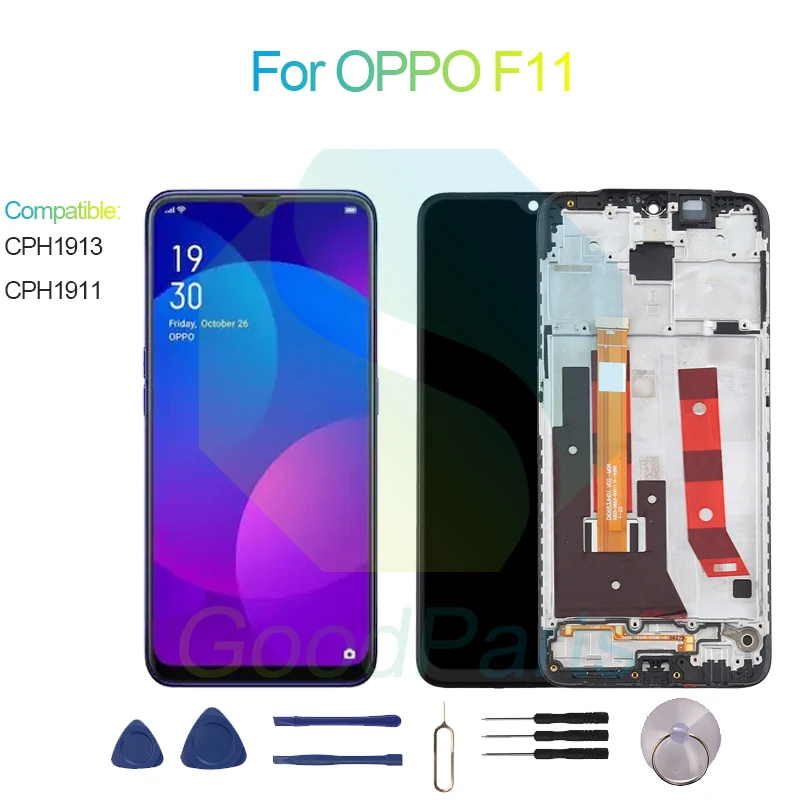 

For OPPO F11 Screen Display Replacement 2340*1080 CPH1913, CPH1911 F11 LCD Touch Digitizer Assembly