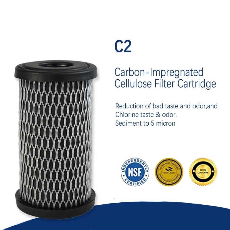 Dual purpose Powered Activated Carbon Water Filter Cartridges C2