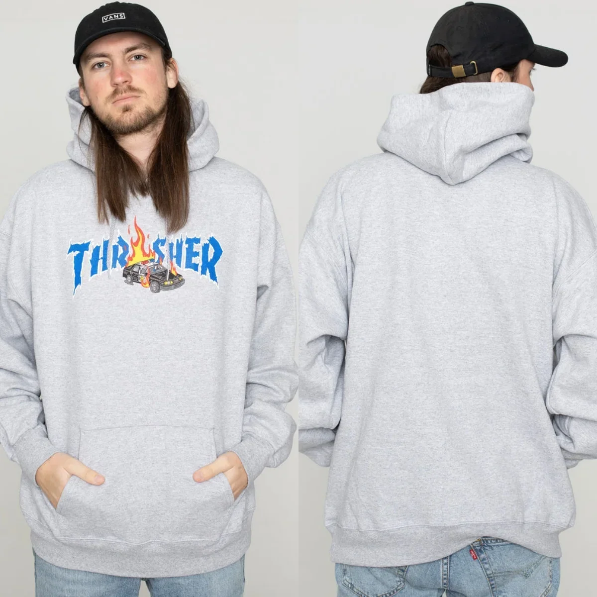 2026 Heiße Thra Hoodies Sher Skateboard Kollektion Sweatshirt mit Grafikdruck Hochwertige Luxus Unisex-Stil für Männer und Frauen – Detail 4