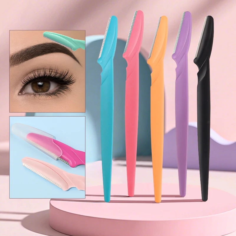 1 Stück Augenbrauen-Trimmer Klinge Rasierer Tragbarer Gesichtsrasierer Augenbrauen-Epilierer Haarentferner Sicherheitsrasierer Damen Make-up Werkzeuge