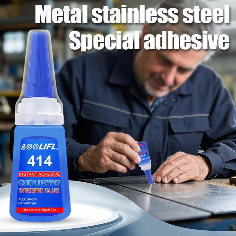 Strong Adhesive, Multi-Purpose Adhesive, Fast Drying Transparent CA Adhesive, Suitable for DIY of Metal, Plastic, and Ceramic