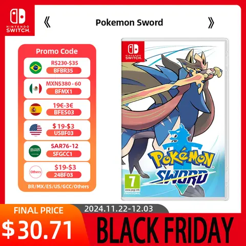 Nintendo Switch Game -Pokemon Sword - TV Tabletop Handheld Play Modes Genre Platformer Action for Switch OLED Lite Console