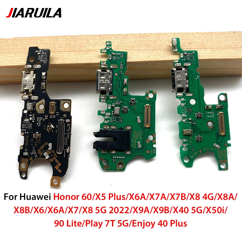 10 PCS USB Charging Port Charger Board Flex Cable For Huawei Honor 60 X5 Plus X6 X6A X7 X7A Play X7B X8 4G 5G X8A X8B X9A Dock