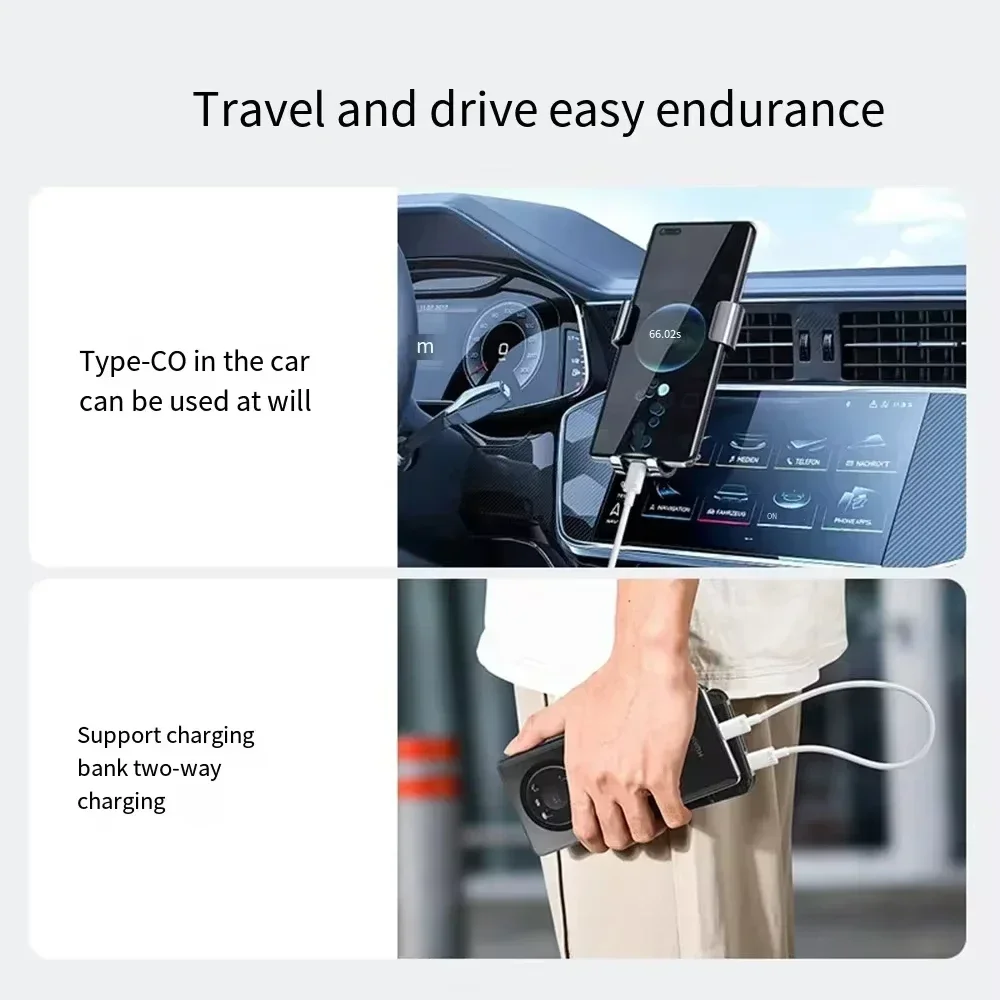 1/3PCS Universal 120W 10A Dual Type C Super Fast Charging Data Cable For iPhone Xiaomi Huawei Samsung Quick Charging Data Cord