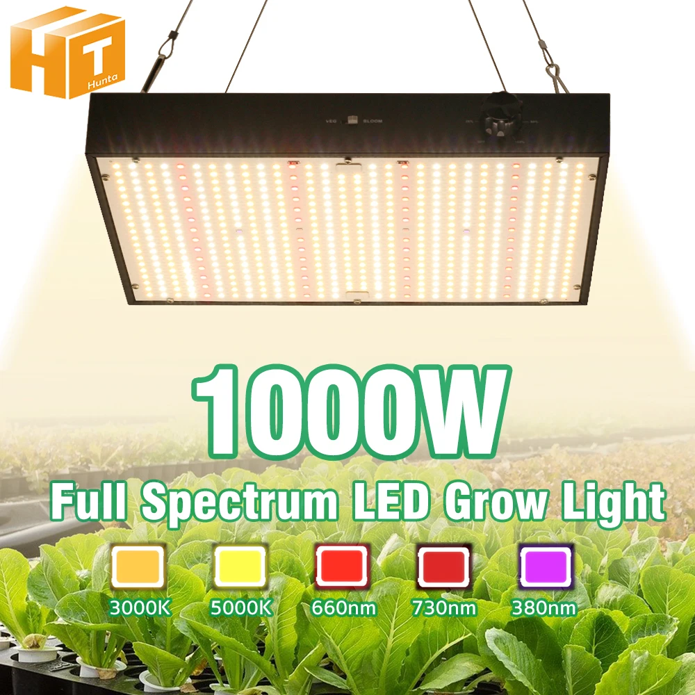 الطيف الكامل LED تنمو ضوء للنباتات الخضراء والخضروات والزهور ضوء النمو ، التيار المتناوب 110-220 فولت ، 3000K ، 5000K