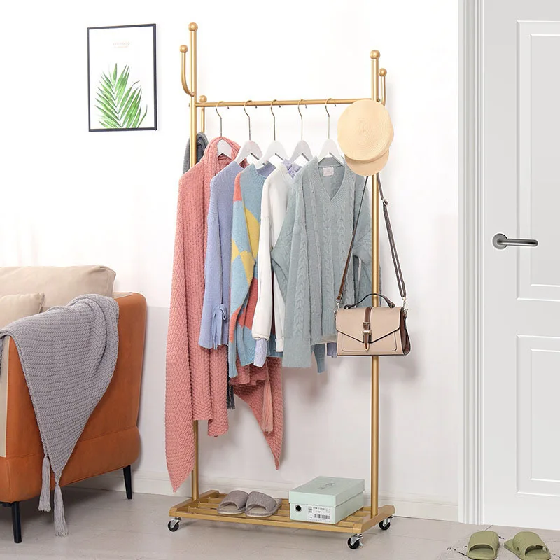 

Minimalist Toilet Clothes Kitchen Steel Extended Organizer Bath Room Hanger Coat Racks Standing Cabideiro Roupa Salon Furniture