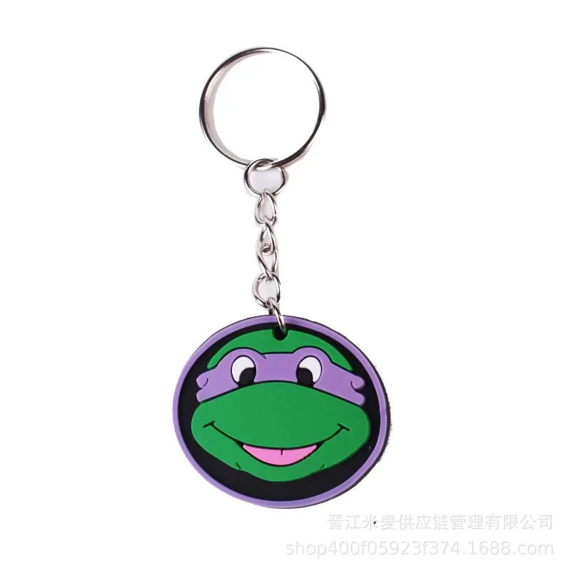 Ninja Turtle PVC Schlüsselanhänger Halsketten Anhänger Kleidung Zubehör Puppe Auto Schlüsselanhänger Anhänger Niedliche Schultasche Anhänger Zubehör