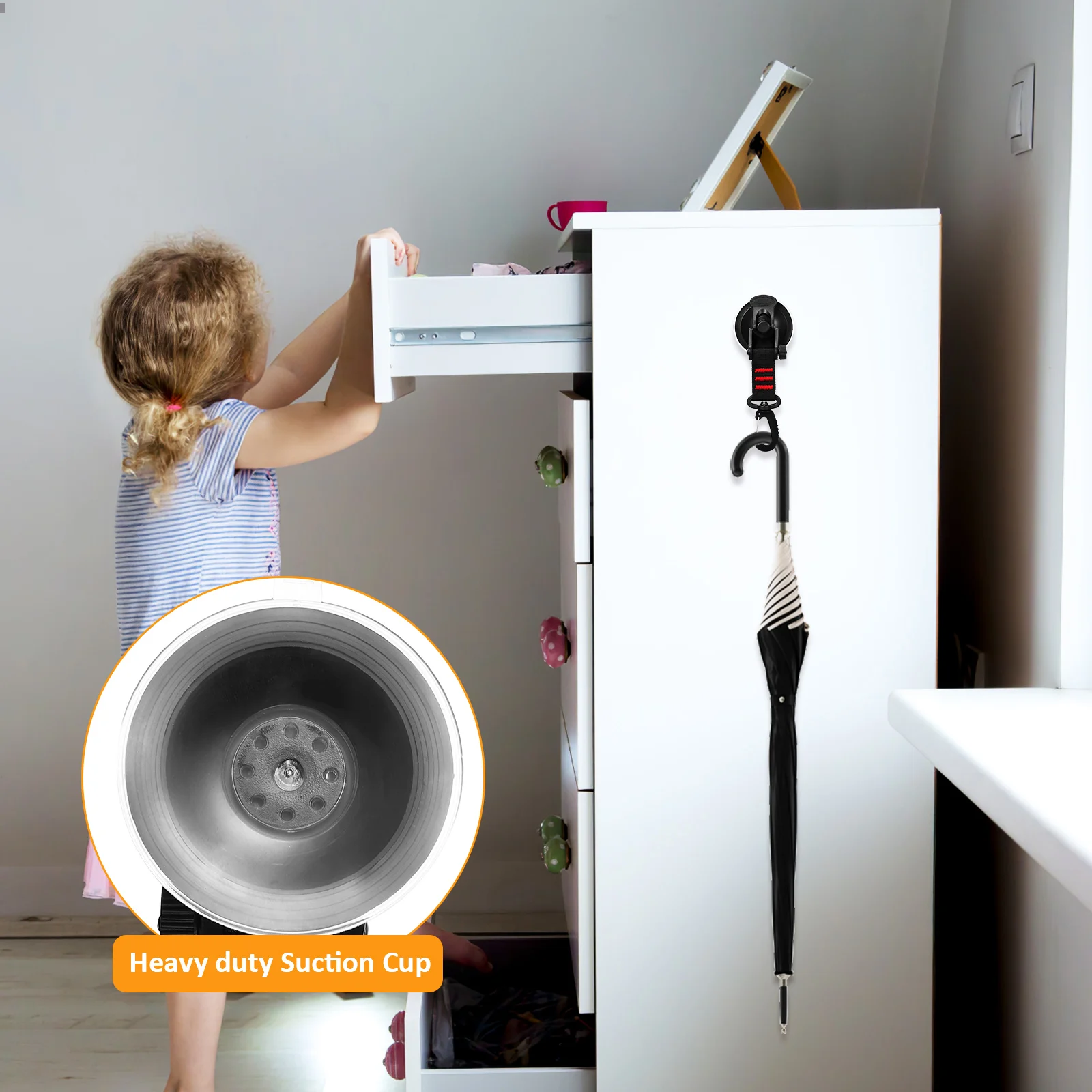 

4Pcs Heavy Duty Suction Cup Hooks Strong Suction Power Rotating Car Awning Camping Accessories Car Awning Camper Van Accessories