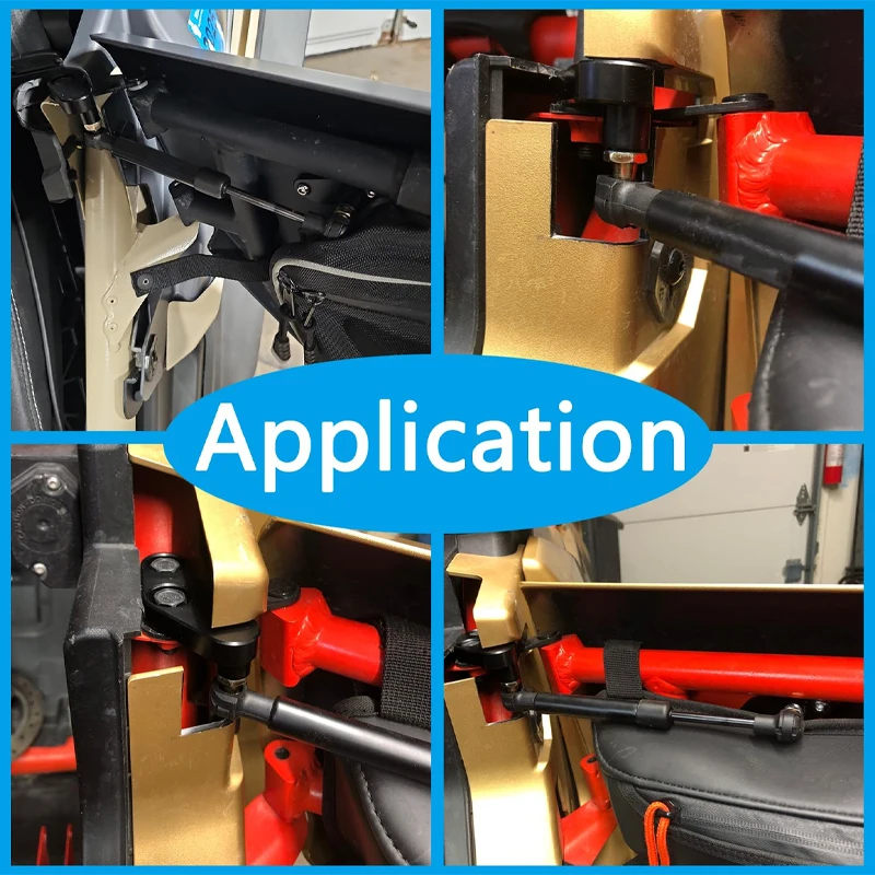 Door Opener Kit Anodized Iron Door Support Rod Fit For Can‑Am Maverick X3 2017‑2020 Front Rear