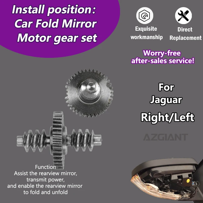 

For Jaguar XFR XF(9-WIRE)/XF CC9 X250 Sportbrake XJ XJL X351 Car 38T gear of Exterior Auxiliary power folding mirror R L motor