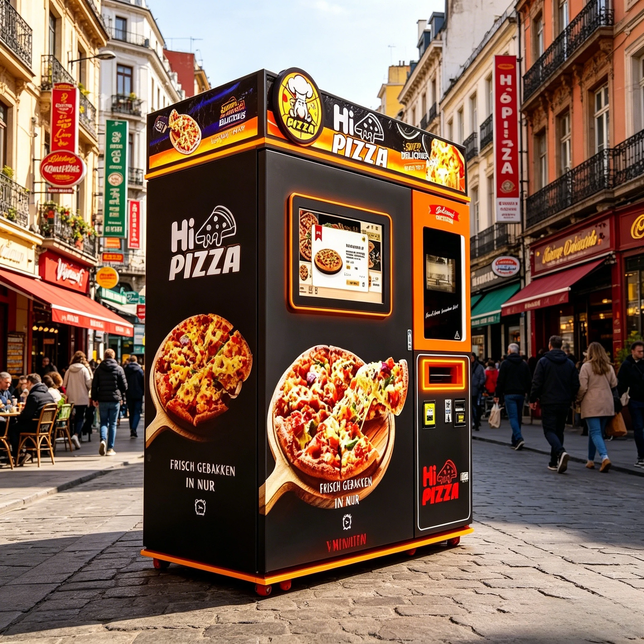 Factory Price Automatic Vending Machine Customized Heating Pizza Vending Machine with Credit Card Payment System