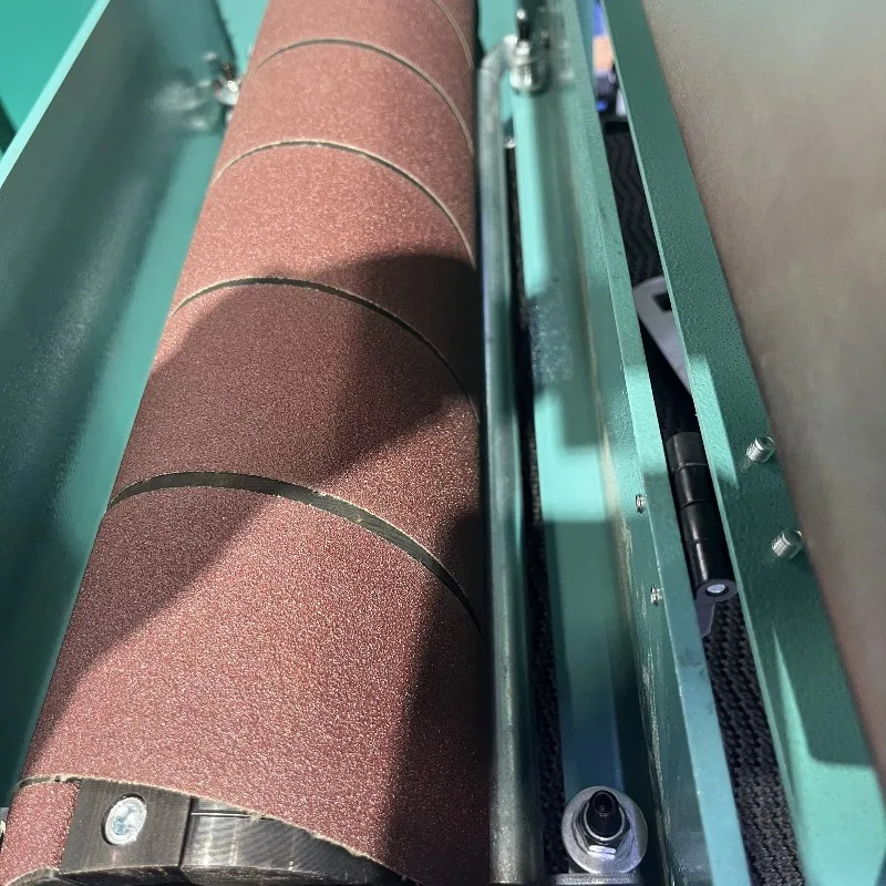 2025 Hot Sale 920mm Width Economic Woodworking Belt Drum Sanding Polishing Grinder Grinding Sander Machine CE with Dust Bag
