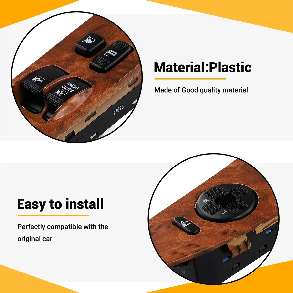 

Better-0K54C66350 Electric Window Lifter for Hyundai Kia Carnival Car Window Regulator Switch Electric Door Window Button