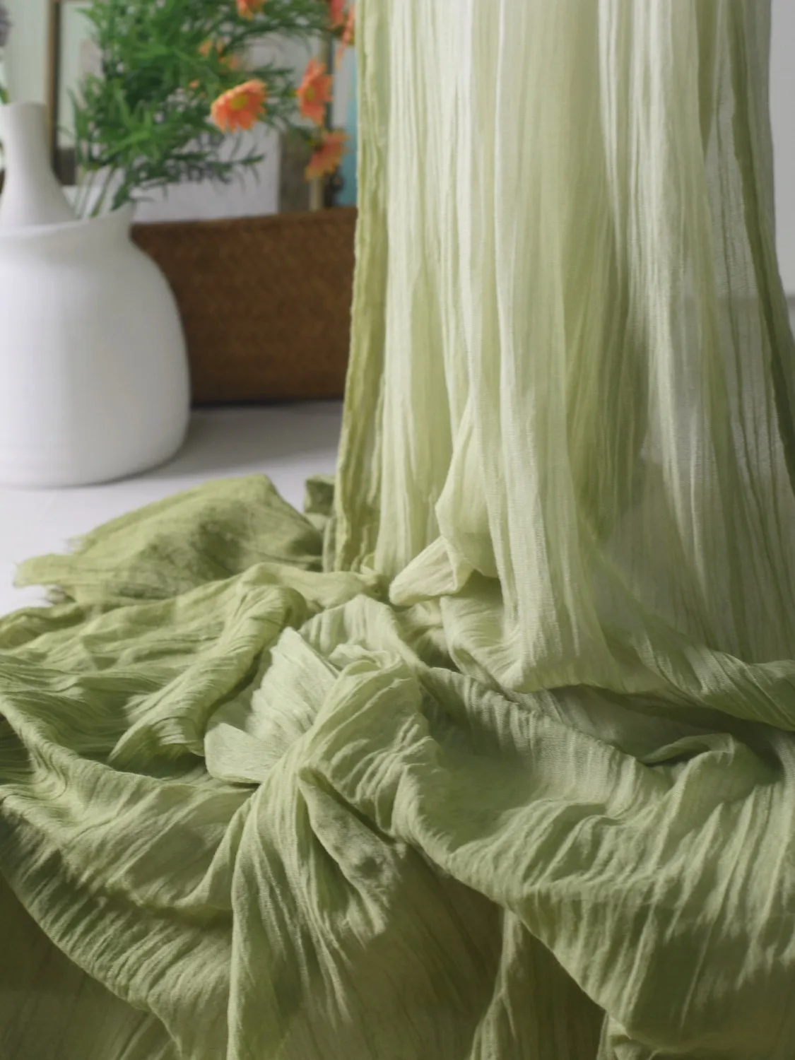 ロンググラデーション染め禅舞マザーシルクヨガショールエスニックダンススカーフネックプロテクション超大型コットンラップ中国風