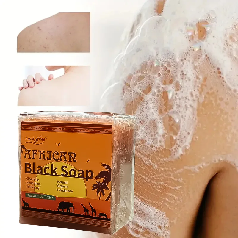 

African Black Soap Deep Cleansing Exfoliator To Relieve Dry Rough Delicate Skin Body Cleansing Hand Soap