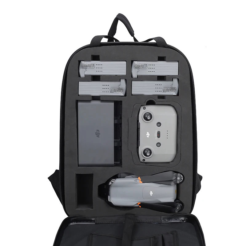 Imagem -03 - Mochila Case Portátil para Drone Controle Remoto com Carregador de Tela Hélice da Bateria Bolsa Impermeável para Dji Air Rc-n2 rc 2