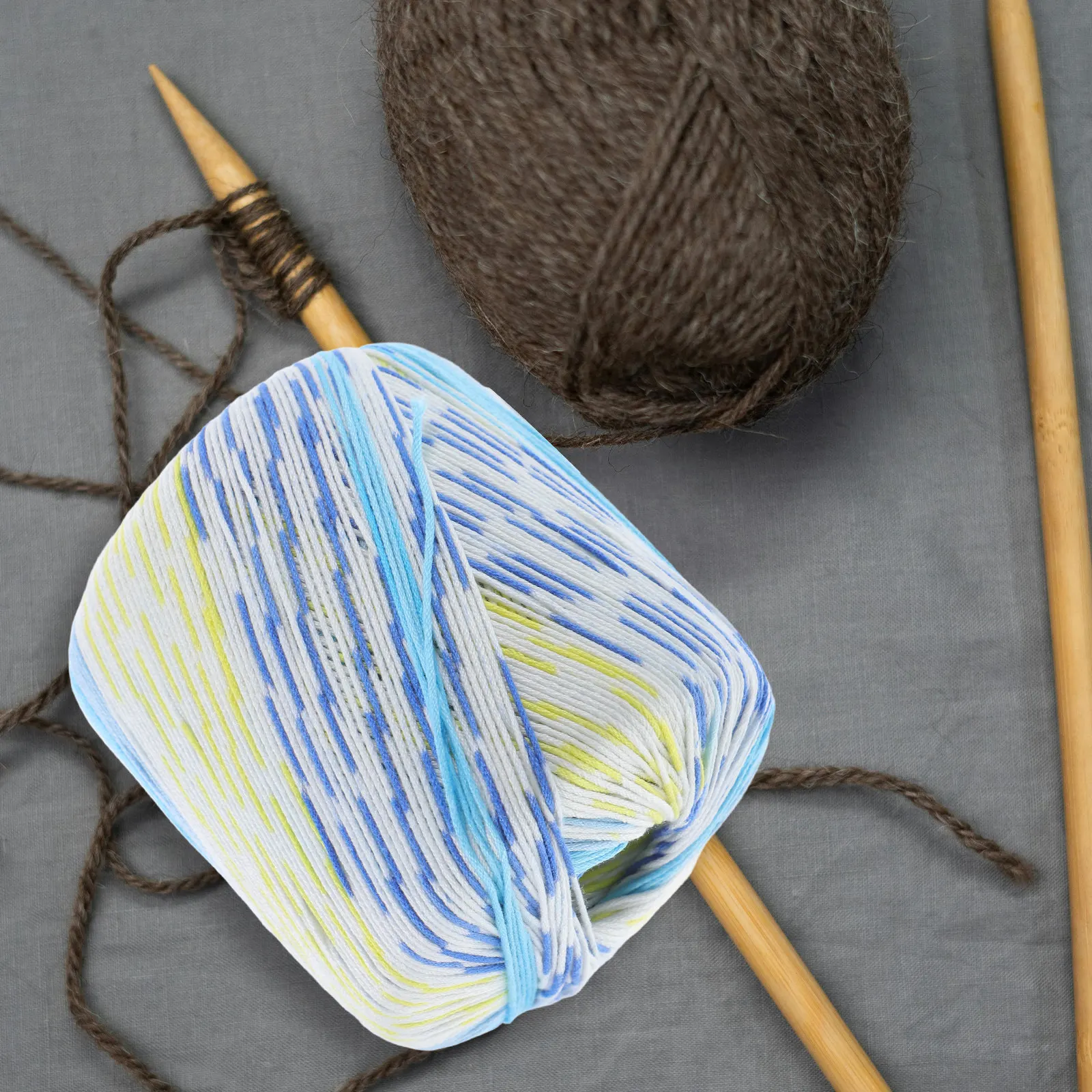 Soft Cotton Crochet Yarn Vibrant Colors Smooth Texture for DIY Hand Knitting Projects Scarves Blankets Embroidery Yarn - view 3