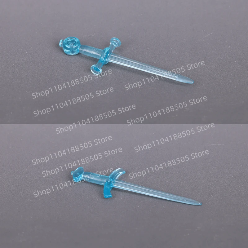 

MOC Building Blocks Transparent Long Sword Mini Action Figure Assembly Model Display Piece Cartoon Anime Accessories Toy Gift