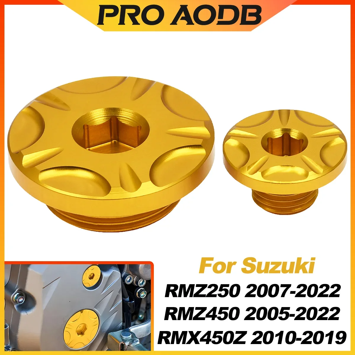 Motorrad CNC Motor Steuerung Schrauben Set Für Suzuki 250 RMZ RMZ250 2007-2022 450 RMZ450 2005-2022 RMX450Z 2010-2019 Motocros