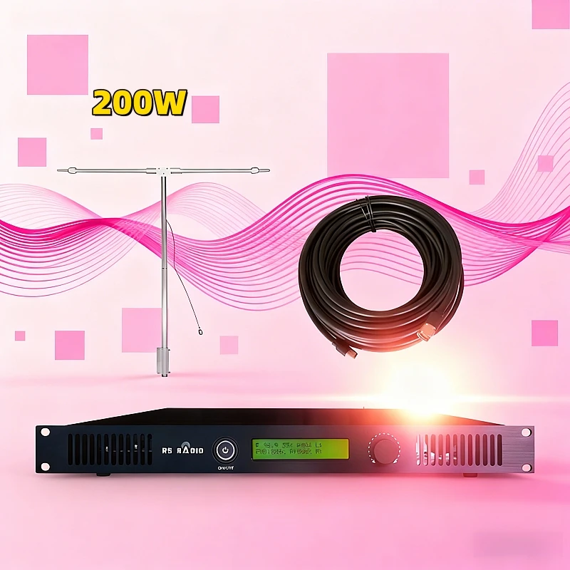 

Компактный и портативный FM-передатчик мощностью 200 Вт, полное оборудование