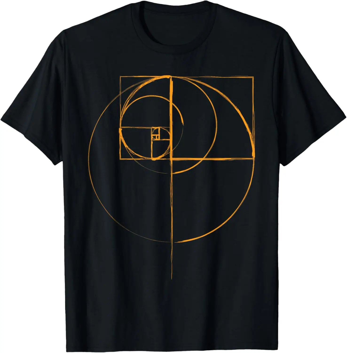 Fibonacci Golden Ratio Circle T Shirt  Streetwear Gifts for Men Personalized T-shirt Summer Tops