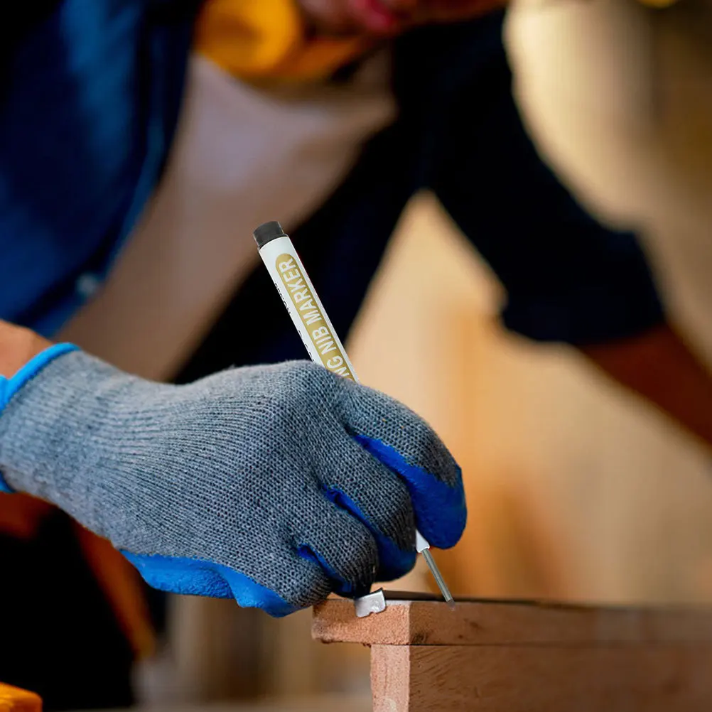 Tischler-Stift, 5 Stück, lange Spitze, Markierungsstift für Tieflochbau, Holzbearbeitungsprojekte, Farbmarker