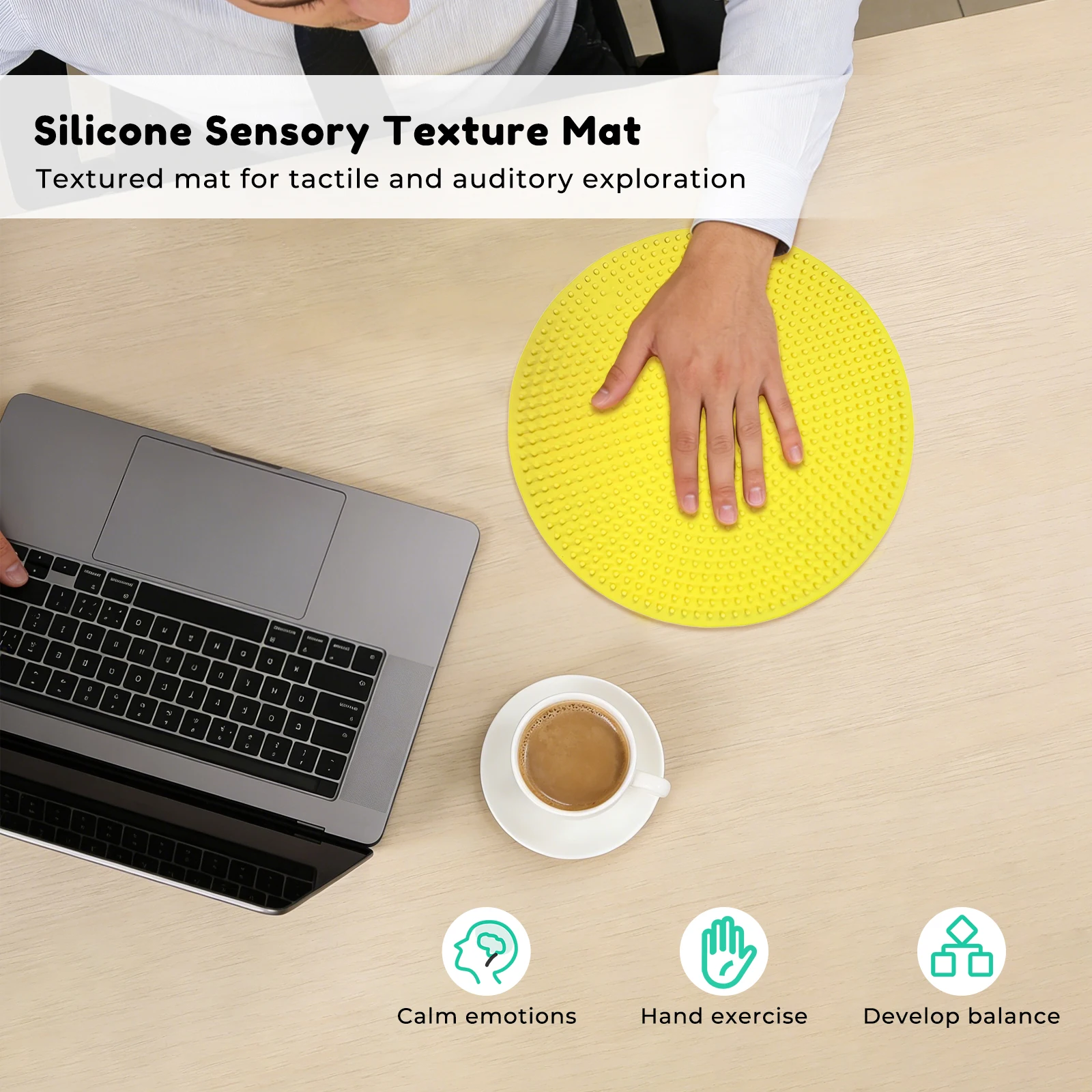 Silicone Sensory Mat,Tactile D - огляд і ціна Acupressure Mat Set
