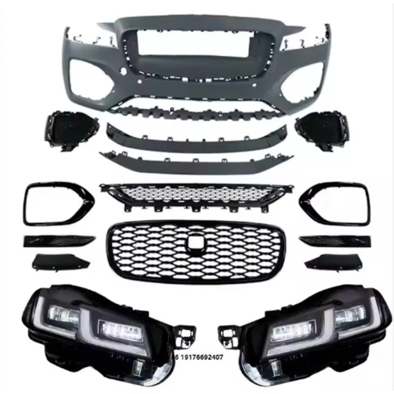 

Новая передняя бамперная сборка с решеткой и логотипом для XF Sportbrake 2009-2018: улучшенные характеристики, не требует доработок