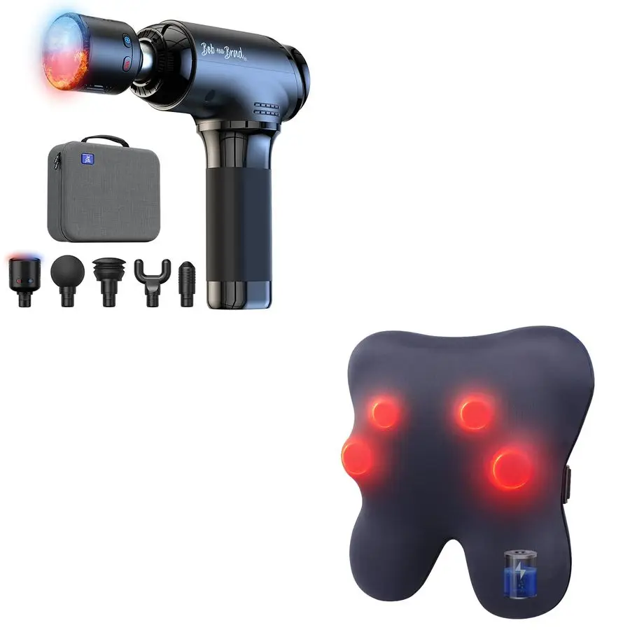 ومسدس تدليك BRAD T2 Pro ومدلك الظهر اللاسلكي مع الحرارة