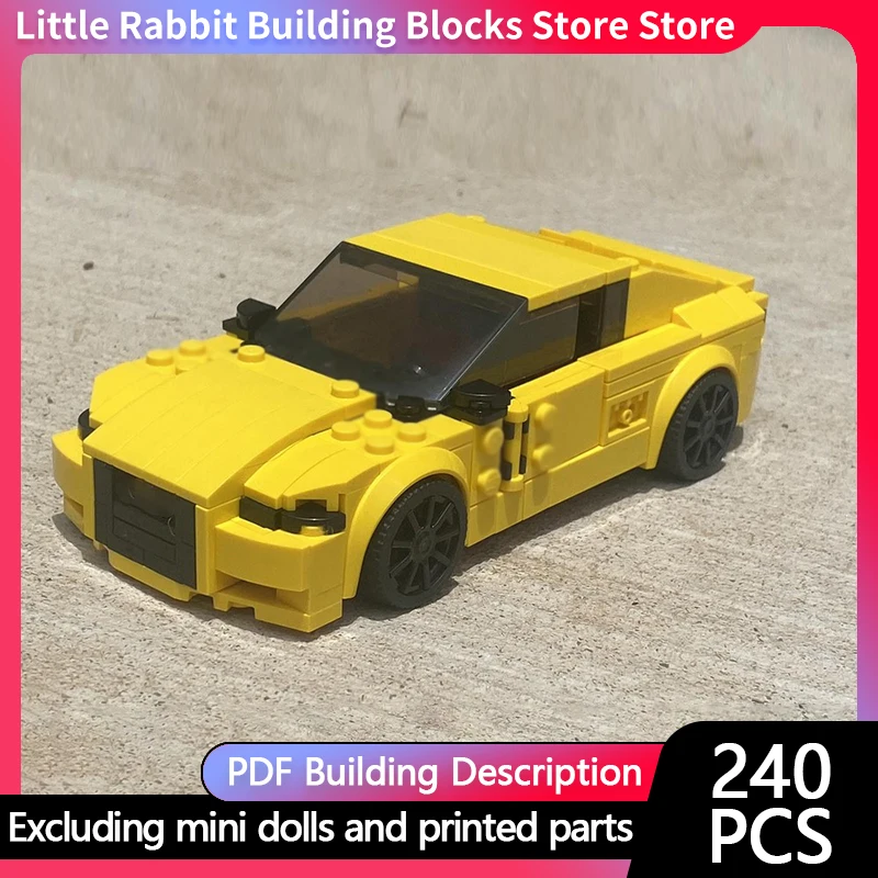 City Car Model MOC Building Bricks RS5 High-Performance Coupe Modular Technology Children Holiday Gifts Assemble Toys Suit