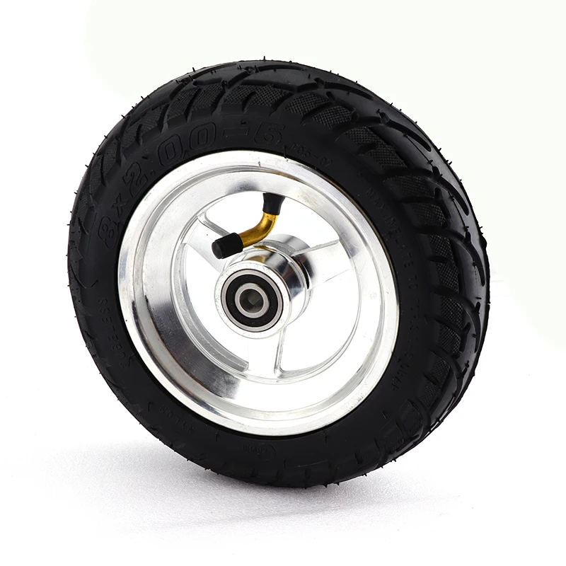 

5 inch Inflatable wheel 8x2.00-5 Tubeless tire with alloy wheels hub Fit For KUGOO S1 S3 Electric Adult Scooter Tyre Accessories