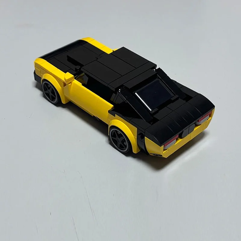 Modelo de carro de corrida de velocidade moc tijolos de construção camaro americano muscle car tecnologia modular crianças presente do feriado montar brinquedo terno