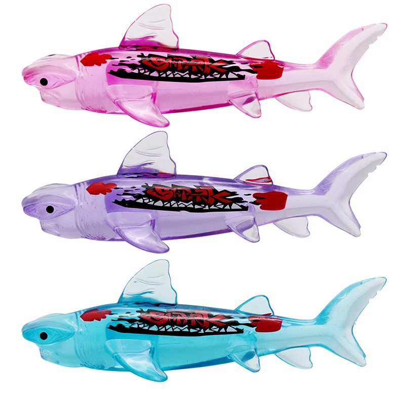 Cartoon Cute Diving Shark Toys Funny Fish Toy piscina per bambini nuoto Training Diving Toys Set Holiday Party regali di compleanno