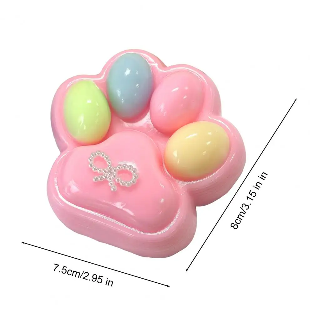 Pelota antiestrés suave Tpr, juguete para apretar con pata de gato para aliviar el estrés, garra, juguete antiestrés para niños y adultos, pelota antiestrés para pellizco de pata de gatito