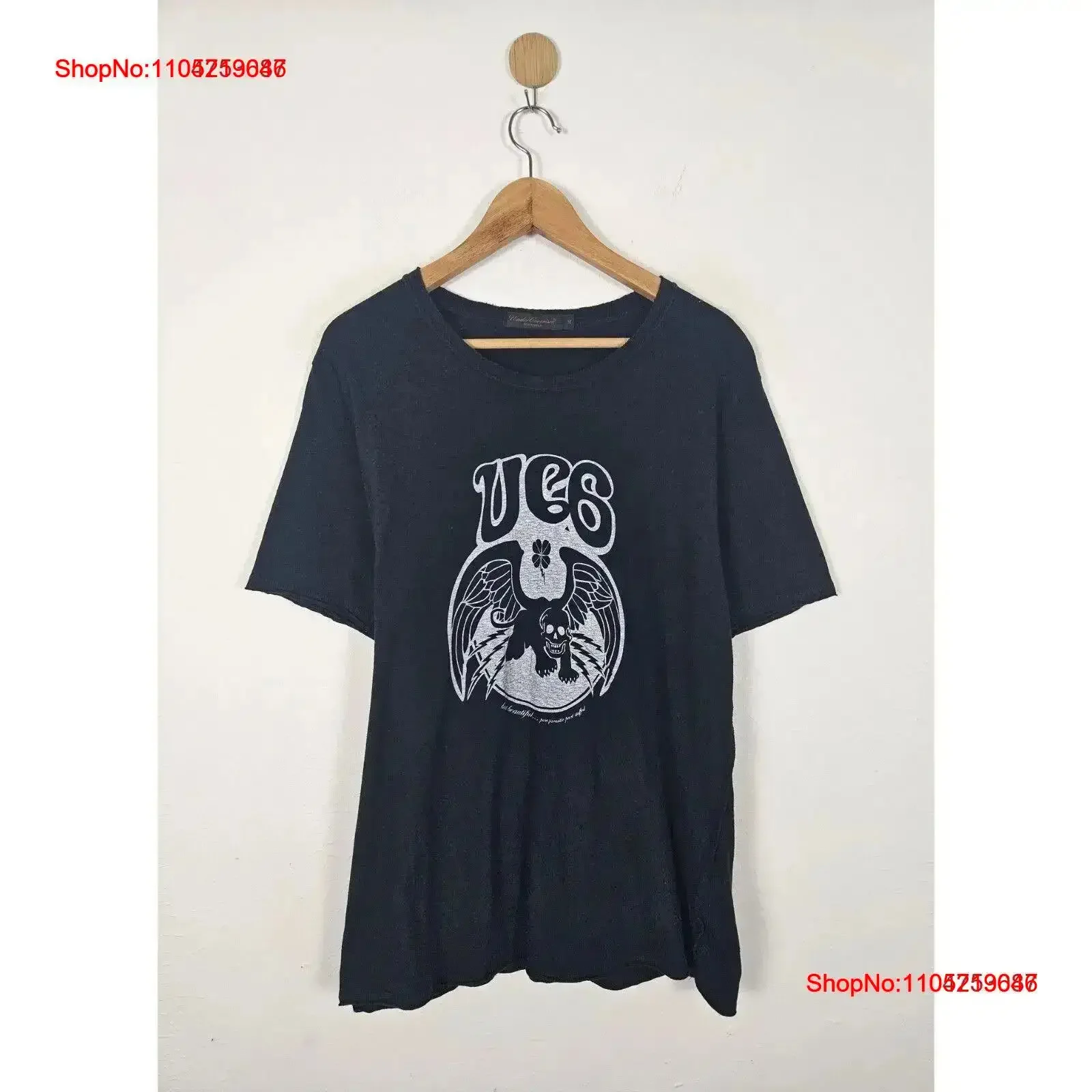 Undercover Flying Demon shirt vintage Washed Breathable streetwear Slightly Soft designer clothes Casual Versatile vintage