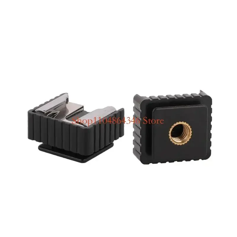 

5asd Camera Flashes Accessory Hot Shoe Mount with Quarter 1/4Inch Thread Interfaces