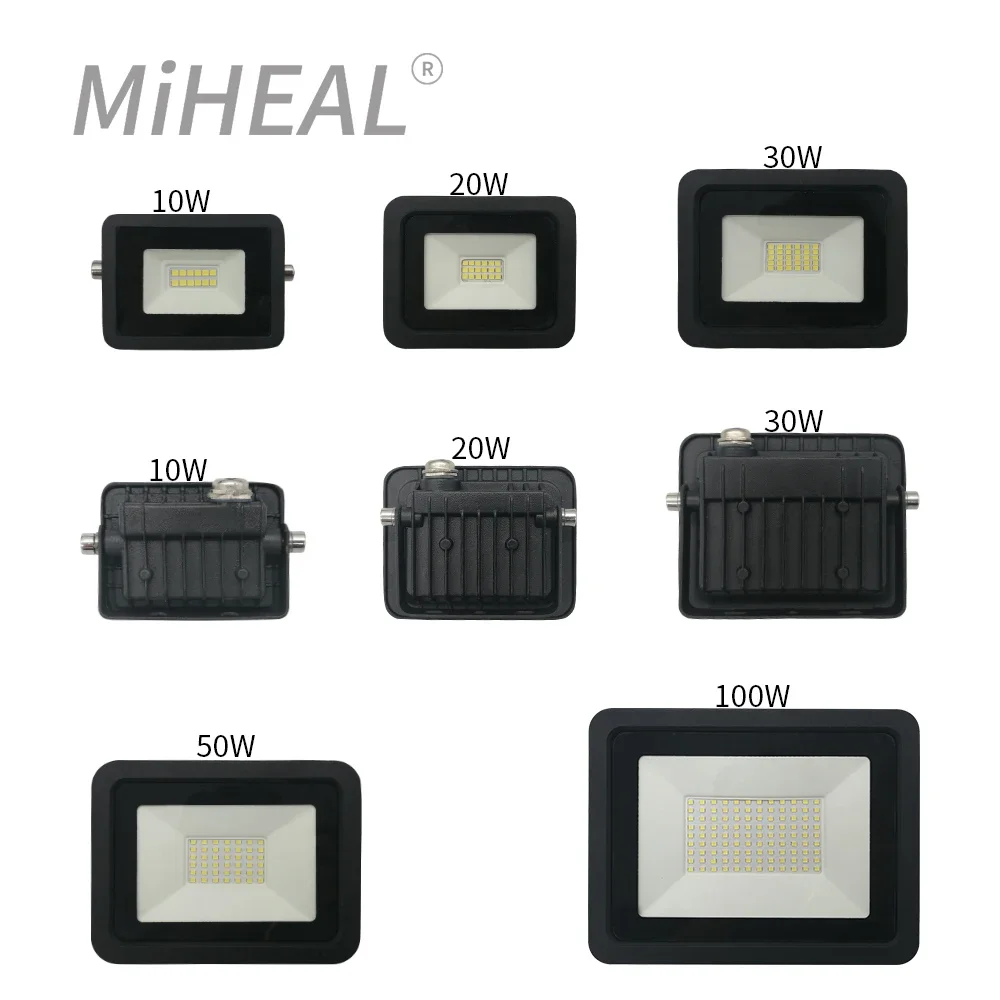 

110V/220V LED Industrial Lighting 10W 20W 30W 50W 100W LED Flood Light IP68 Outdoor Wall Lamp Factory Workshop Work Lamp LED