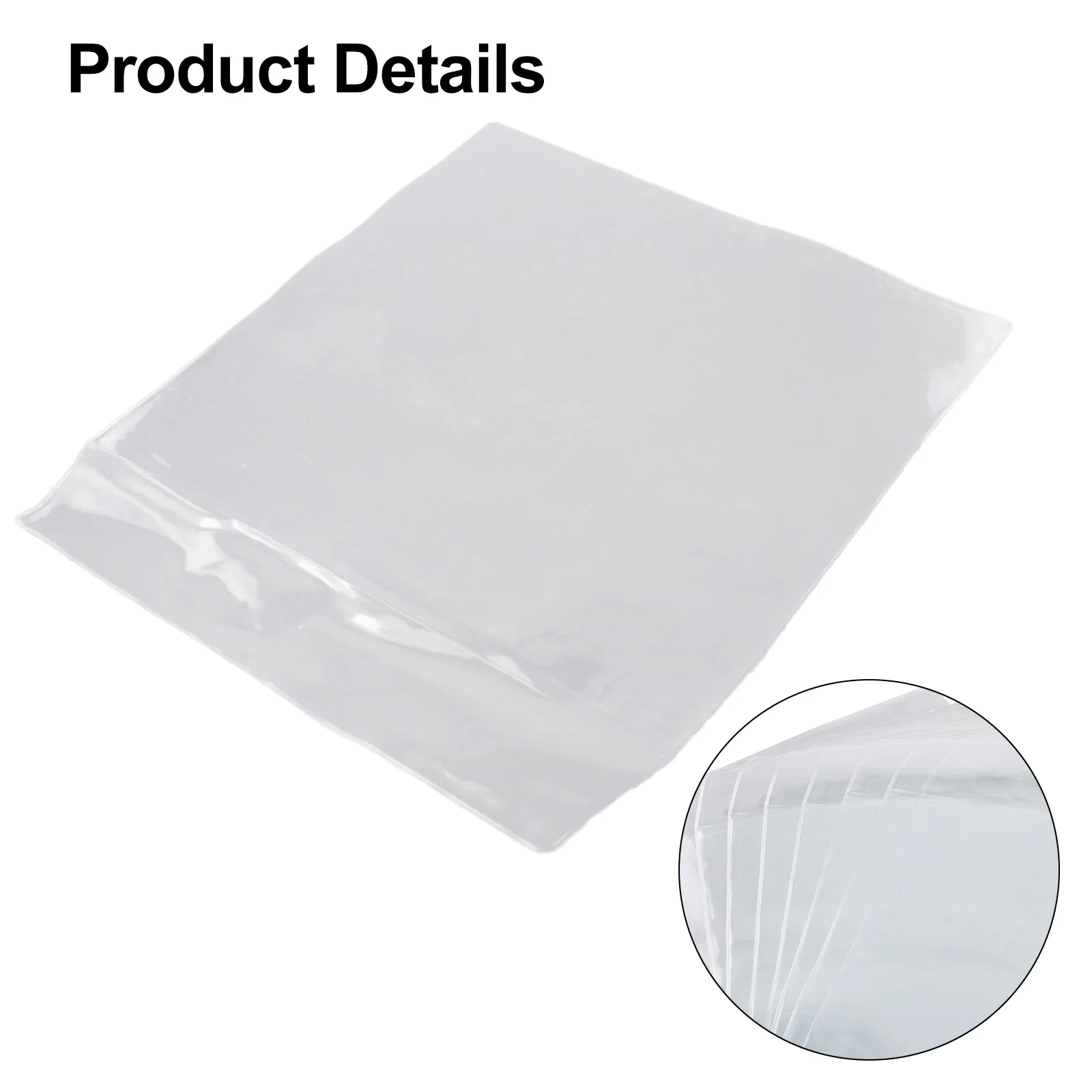 10Pcs Clear Vinyl Record Protecter LP Bags 7-12 Inches Record Sleeves Plastic Record Protection Cover Disc Record Packaging Bag