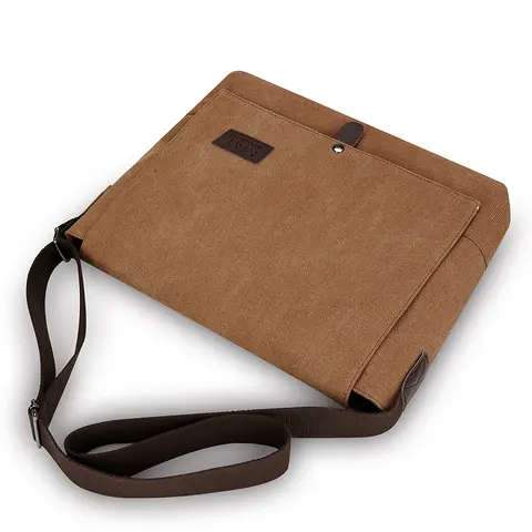 Herrväska i canvas med flip-top och axelrem 10 best sales axelväska i canvas för män - №9