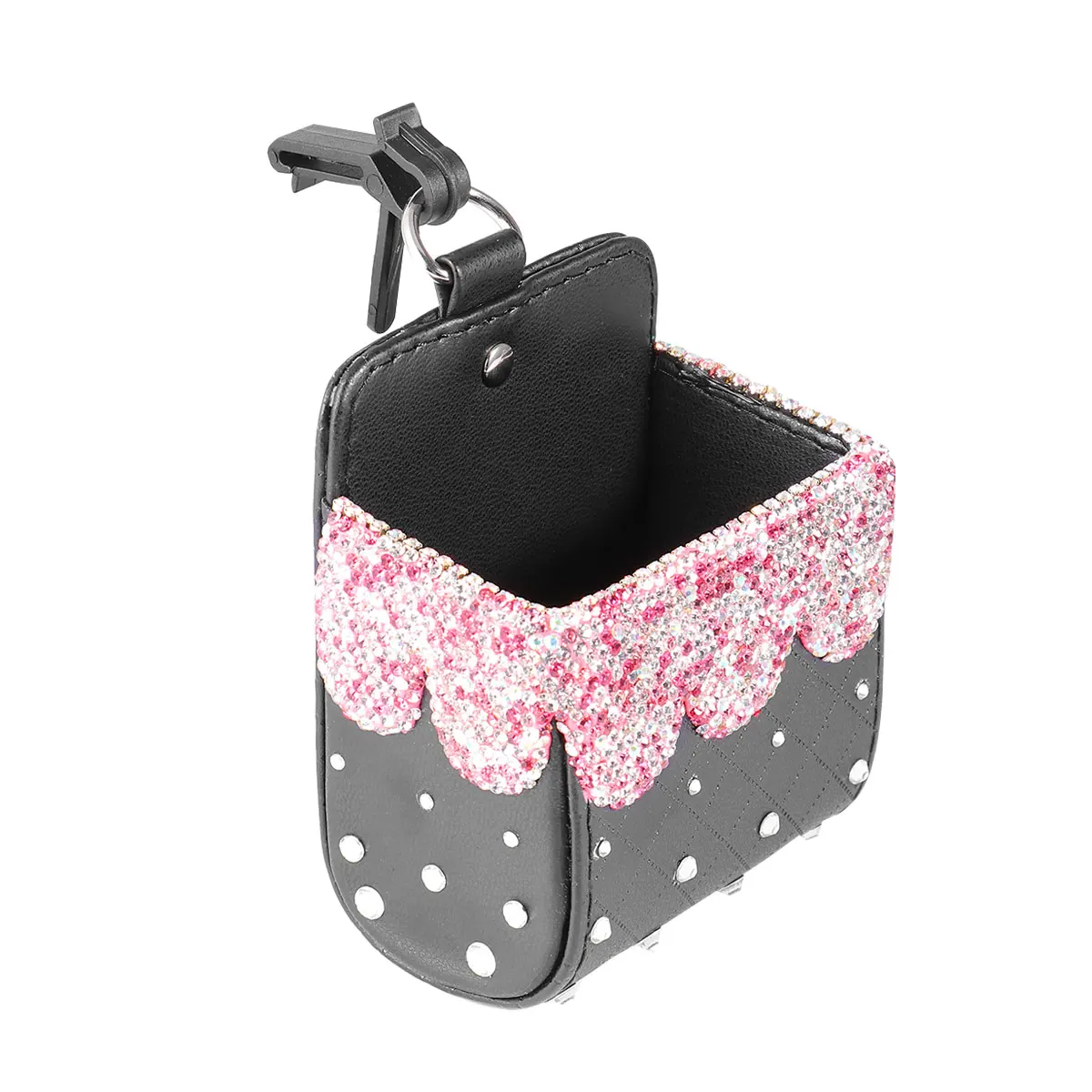 

Seat Gap Organizer Durable Storage Container Practical Use Gadget Need Small Items Key Phone Bottle Holder Rhinestone Decor Easy
